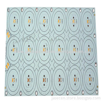 Super white solder mask PCB with immersion gold aluminum based